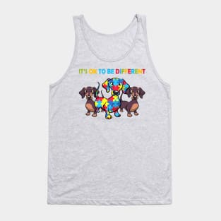 Dachshund Autism It's Not A Disability It's A Different Ability Tank Top